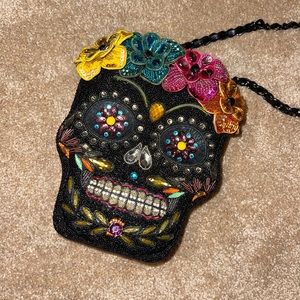 Mary Frances day of dead skull bag
